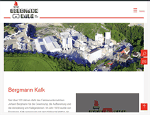 Tablet Screenshot of bergmann-kalk.de